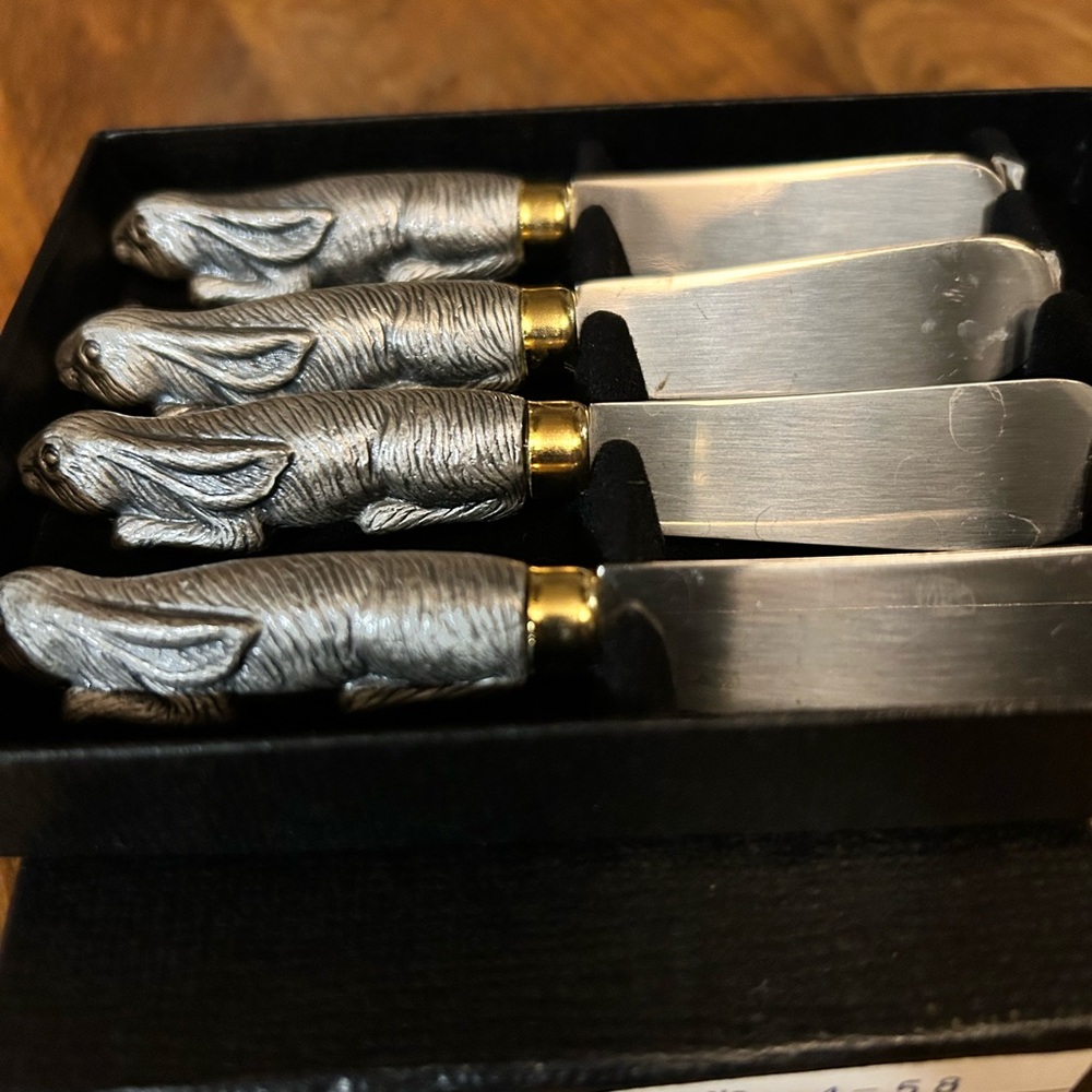 Arthur Court Silver and Gold Grooming Tools Set